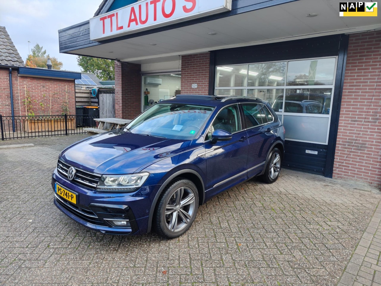 Volkswagen Tiguan - 2.0 TSI 4Motion Highline R Line, Trekhaak, Leer, Camera, PDC, ACC, Keyless, Dealer ond, NA - AutoWereld.nl
