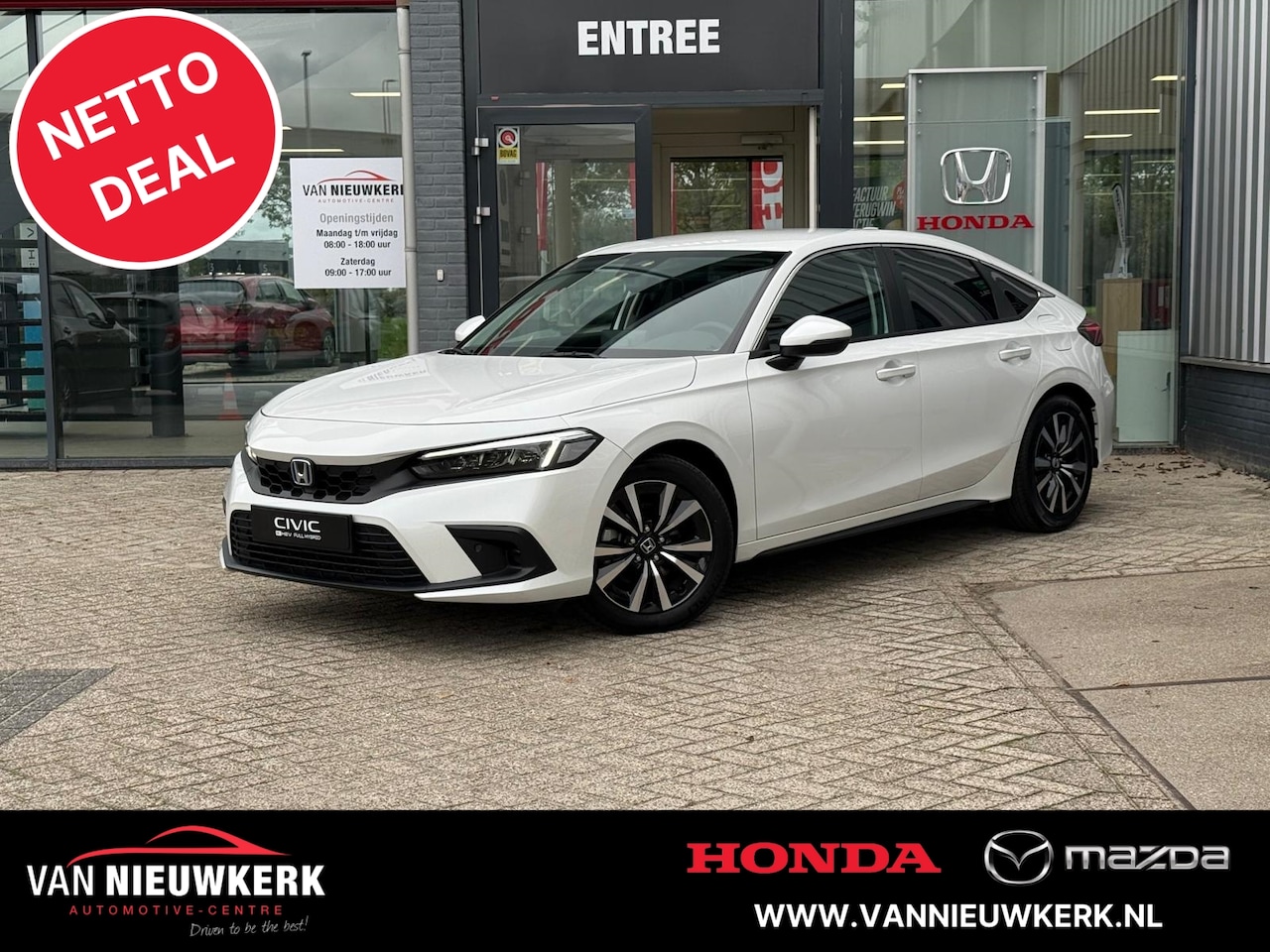 Honda Civic - 2.0 HYBRID 184PK eCVT Elegance | Navigatie | Carplay| Android Auto - AutoWereld.nl
