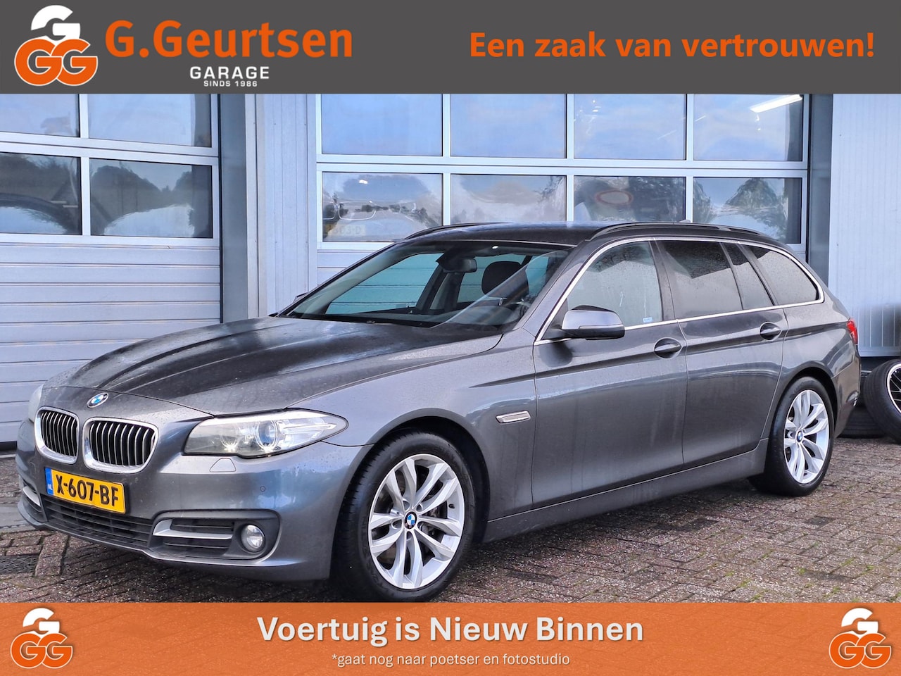 BMW 5-serie Touring - 520xd High Executive 520xd High Executive, Xenon, Cruise Control, Stoelverwarming, Lederen Bekleding - AutoWereld.nl