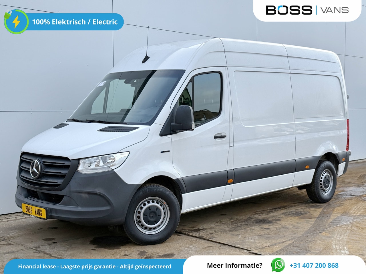Mercedes-Benz eSprinter - eSprinter 112 L2H2 100% Elektrisch 55kWh 168km WLTP 80kw Snelladen Climate Control Camera - AutoWereld.nl