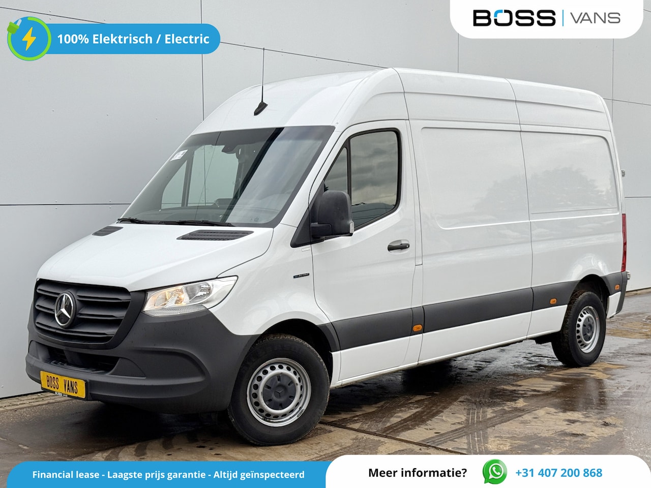 Mercedes-Benz eSprinter - 112 L2H2 100% Elektrisch 55kWh 168km WLTP 80kw Snelladen Climate Control Camera Stoelverwa - AutoWereld.nl