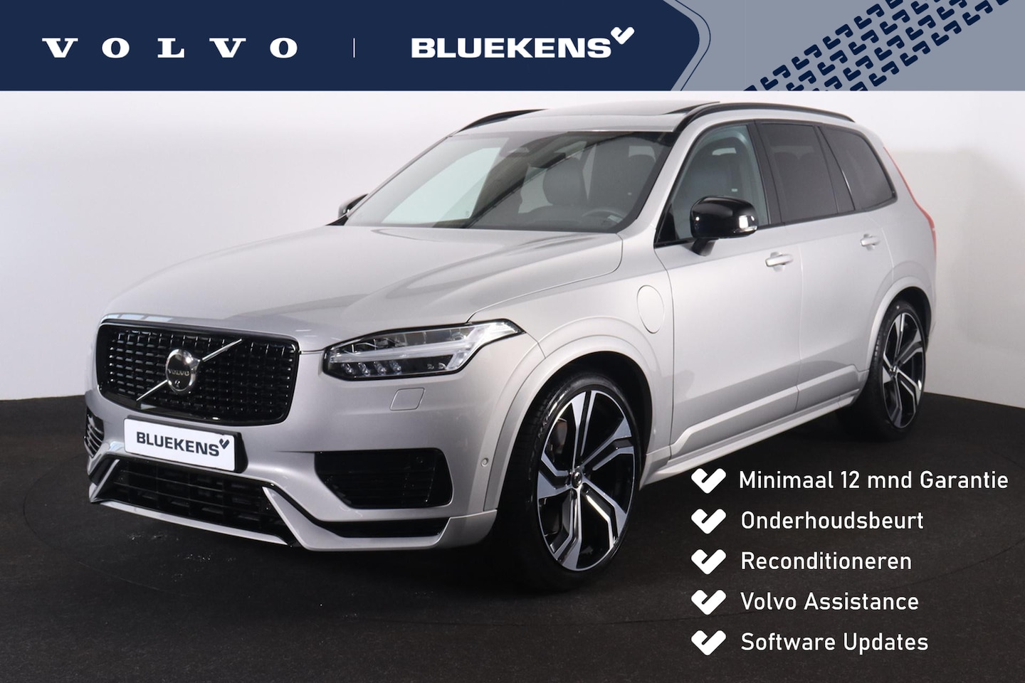 Volvo XC90 - T8 Recharge AWD Ultra Dark - LONG RANGE - Luchtvering - Panorama/schuifdak - IntelliSafe A - AutoWereld.nl