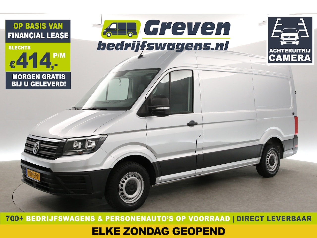 Volkswagen Crafter - 30 2.0 TDI 140PK TUNEN L3H3 | Airco | Cruise | Camera | 3-Zits | Carplay - AutoWereld.nl