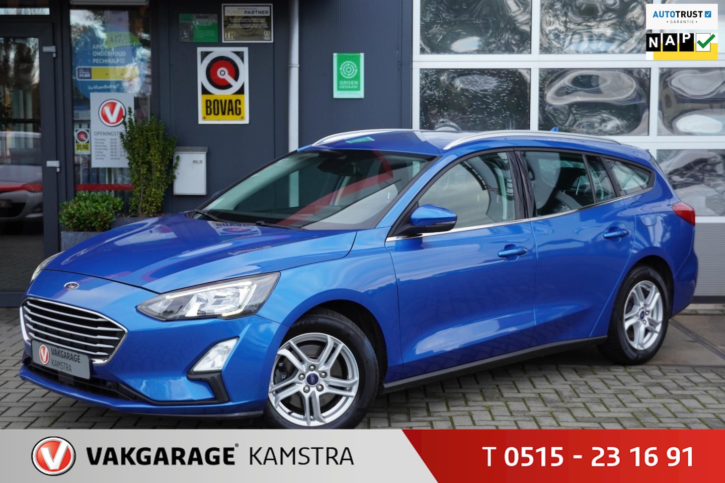 Ford Focus Wagon - 1.0 Ecoboost NAP Navi/BT/Airco/Cruise/LM - AutoWereld.nl