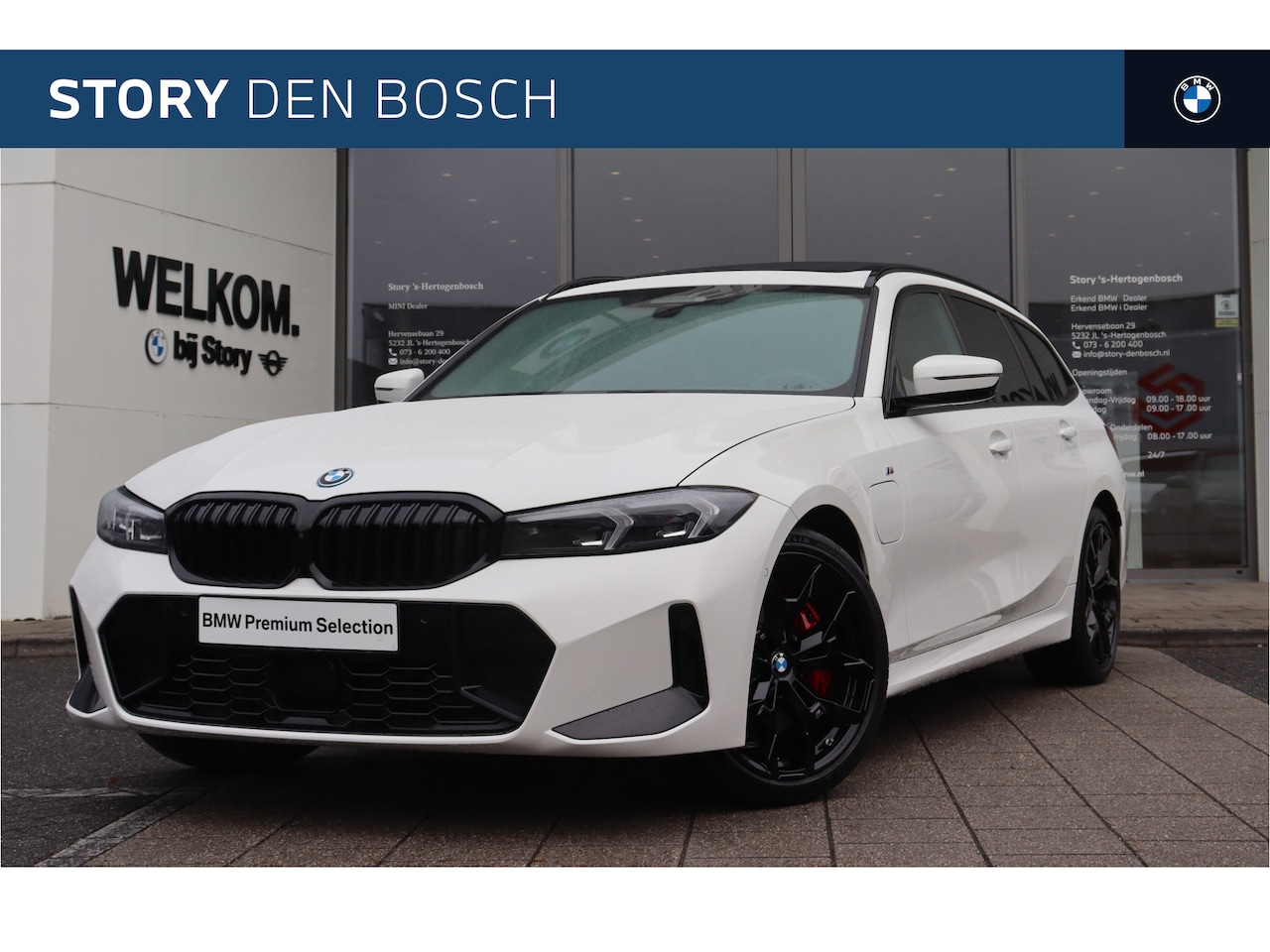 BMW 3-serie Touring - 330e High Executive M Sport Automaat / Panoramadak / Trekhaak / Sportstoelen / Adaptieve L - AutoWereld.nl