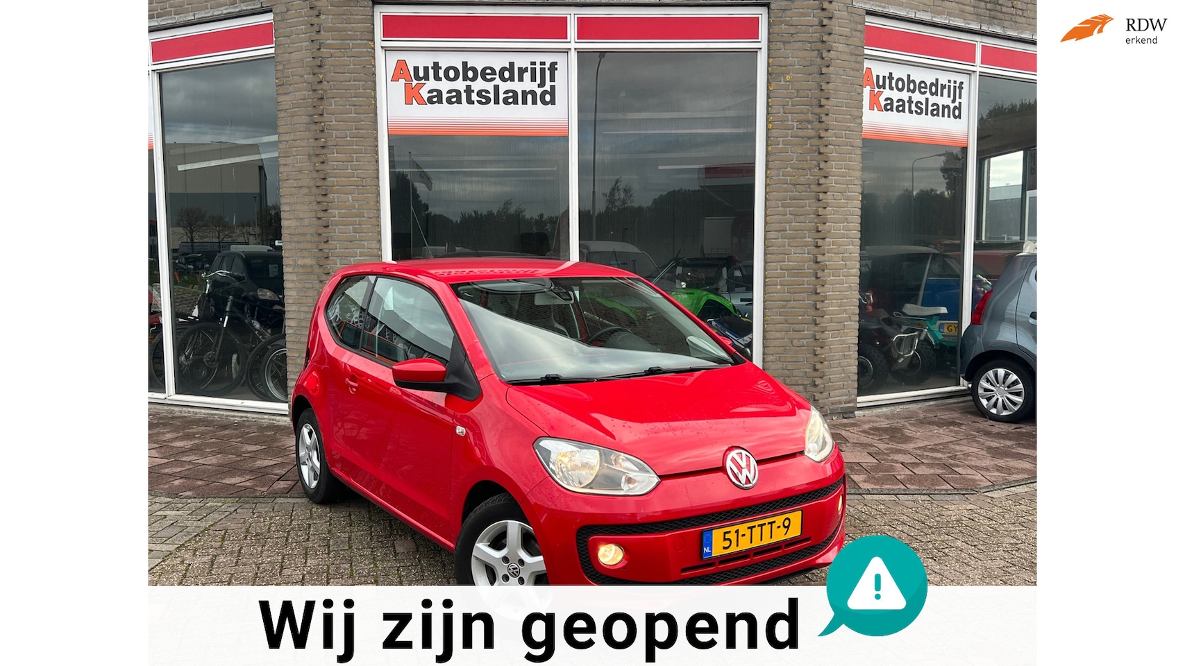 Volkswagen Up! - 1.0 high up! - Dealer onderhouden - A/C - Navi - 2012 - AutoWereld.nl