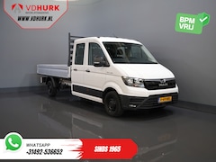 MAN TGE - 3.180 DSG Aut. DC Dubbel Cabine BPM VRIJ Open Laadbak 350x203/ 7 Pers./ Carplay/ Trekhaak/