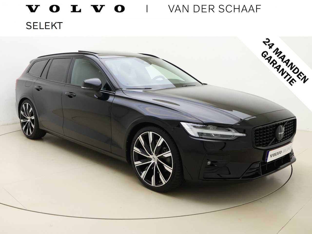 Volvo V60 - B4 211pk Ultimate Dark / 20'' / Black Pack / Getint glas / Panoramadak / Head-Up / Lederen - AutoWereld.nl