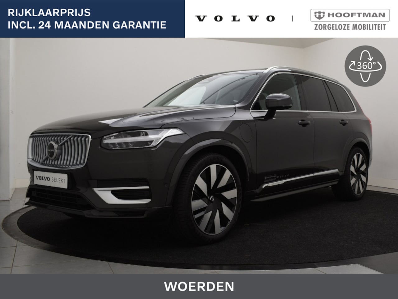 Volvo XC90 - T8 PLUG-IN HYBRID LONG RANGE PLUS BRIGHT LUCHTVERING 360GR CAM A - AutoWereld.nl
