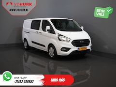 Ford Transit Custom - 340 2.0 TDCI 130 pk L2 Dubbel Cabine DC BPM VRIJ 6 Pers./ 2.8t Trekverm./ PDC/ Cruise/ Tre