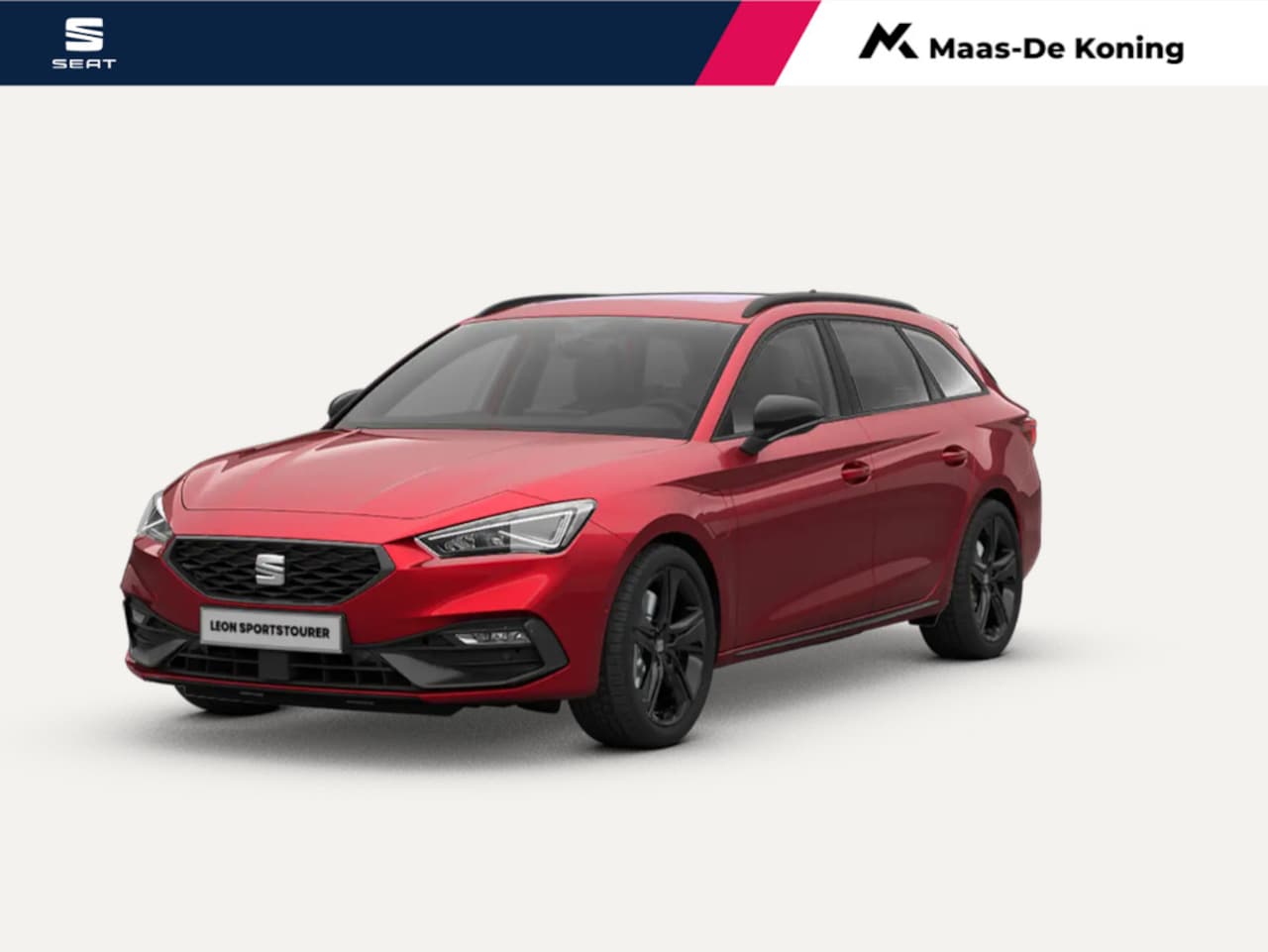 SEAT Leon Sportstourer - FR Business 1.5 TSI eHybrid 150 kW / 204 PK Statio | Desire Red | Black Pakket | Dinamica - AutoWereld.nl