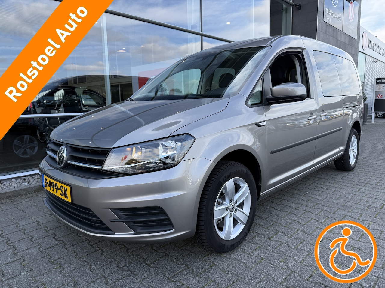 Volkswagen Caddy Maxi - 5+1 Rolstoelauto 1.4 TSI Comfortline (Zeer nette en rijk uitgeruste Caddy Maxi!) - AutoWereld.nl