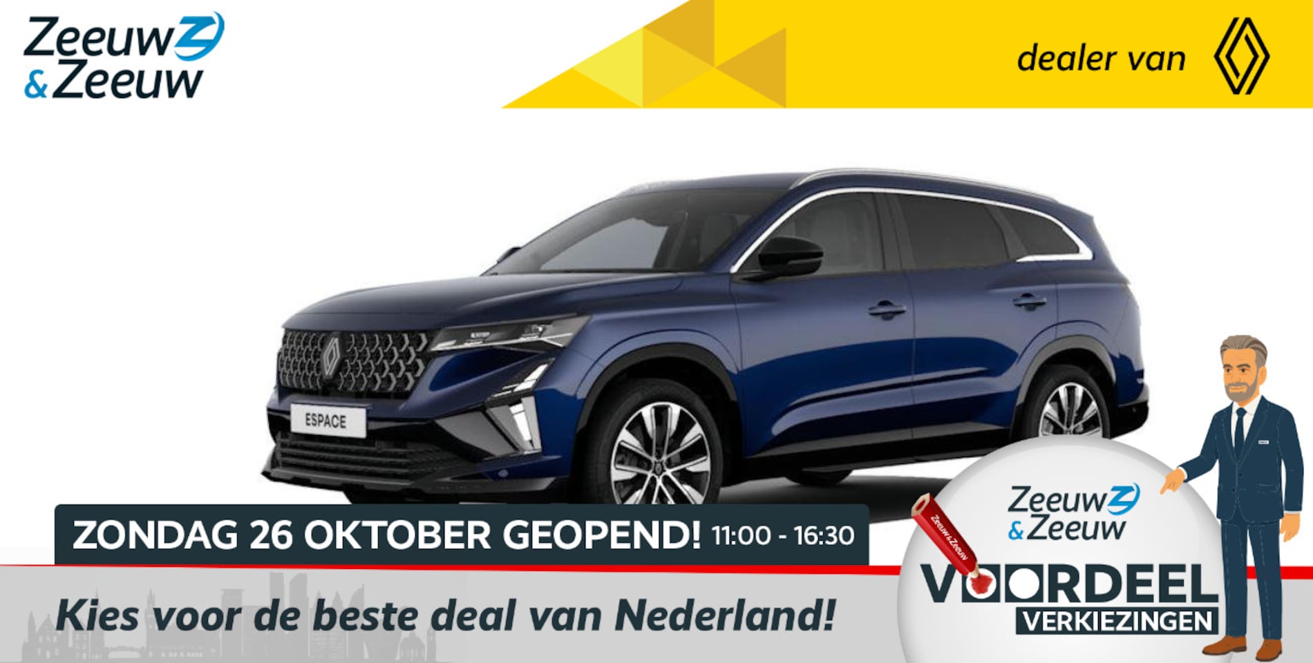 Renault Espace - E-Tech full hybrid 200 techno 7p. | € 3800,- korting bij registratie dit jaar | 5 jaar gar - AutoWereld.nl