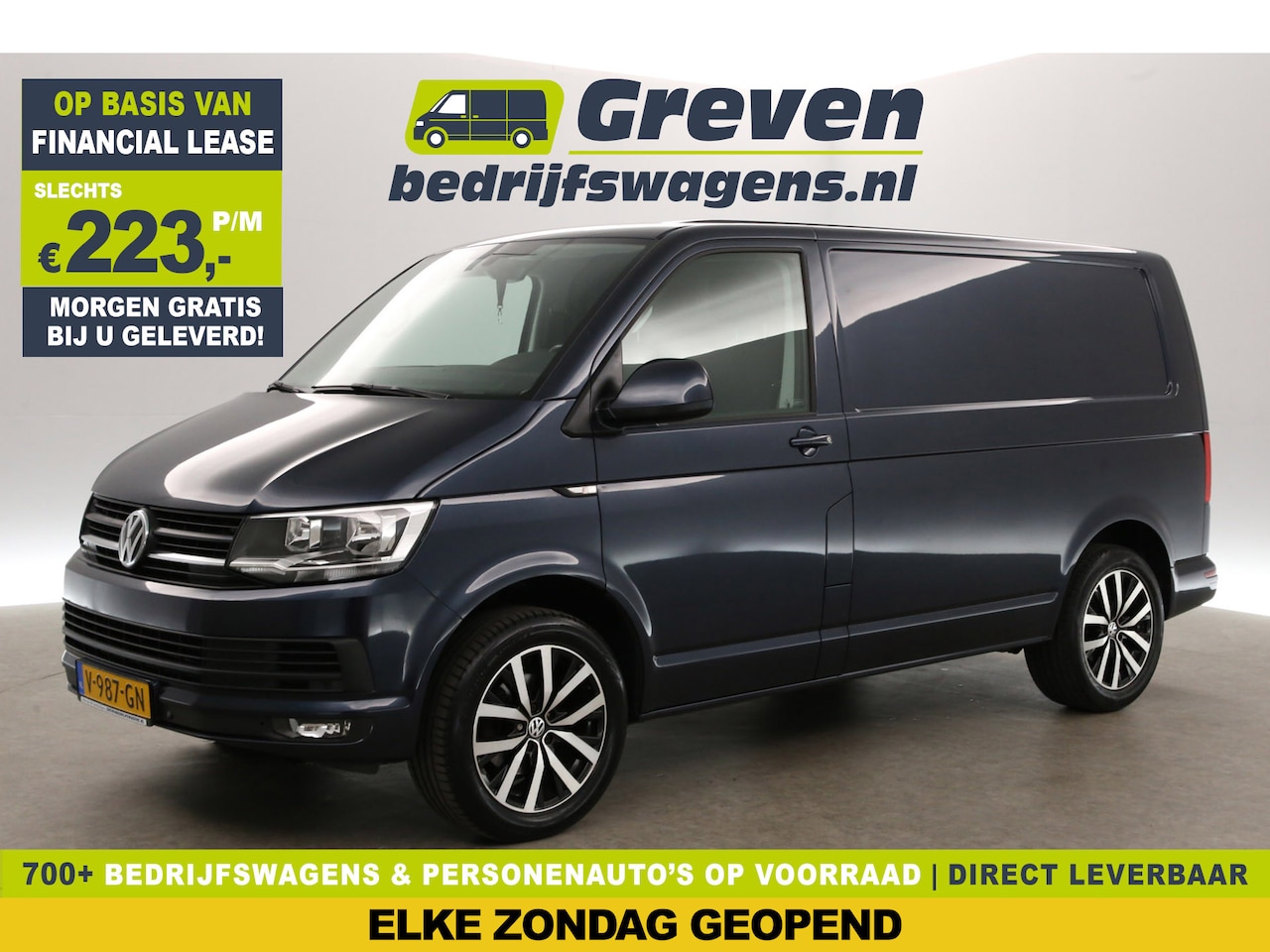 Volkswagen Transporter - 2.0 TDI L1H1 | 150PK | Airco | Cruise | Parkeersens | Trekh. | 18"LMV - AutoWereld.nl