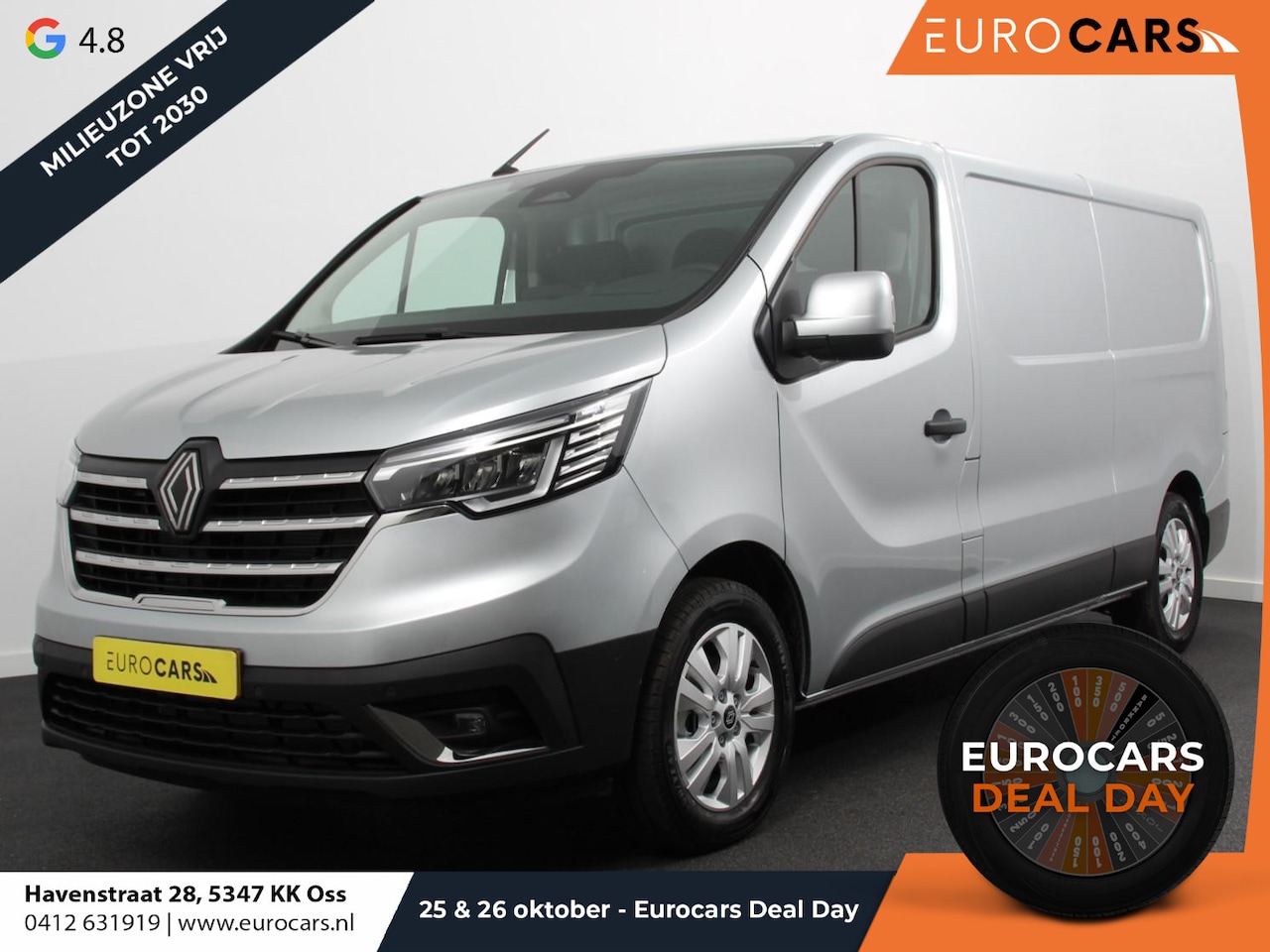 Renault Trafic - 2.0 Blue dCi 110 T30 L2H1 Advance Navigatie bluetooth DAB Camera Airco Trekhaak Houten bek - AutoWereld.nl