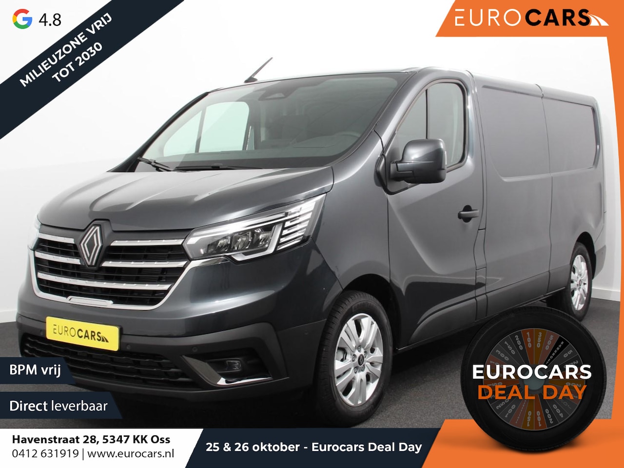Renault Trafic - 2.0 Blue dCi 110 T30 L2H1 Advance Navigatie bluetooth DAB Camera Airco Trekhaak Houten bek - AutoWereld.nl