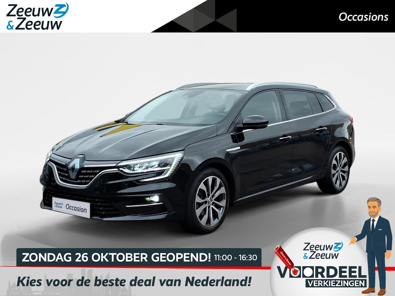 Renault Mégane Estate - 1.3 TCe 140 Techno Automaat | Camera | Cruise & Climate Control | 9,3'' Inch Scherm | Full - AutoWereld.nl