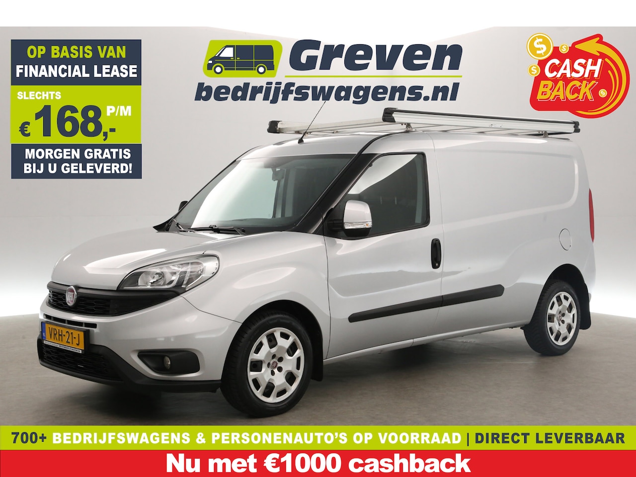 Fiat Doblò - 1.6 MJ L2 | MARGE | Airco | Trekh. | Imperiaal | Stoelverwarming - AutoWereld.nl