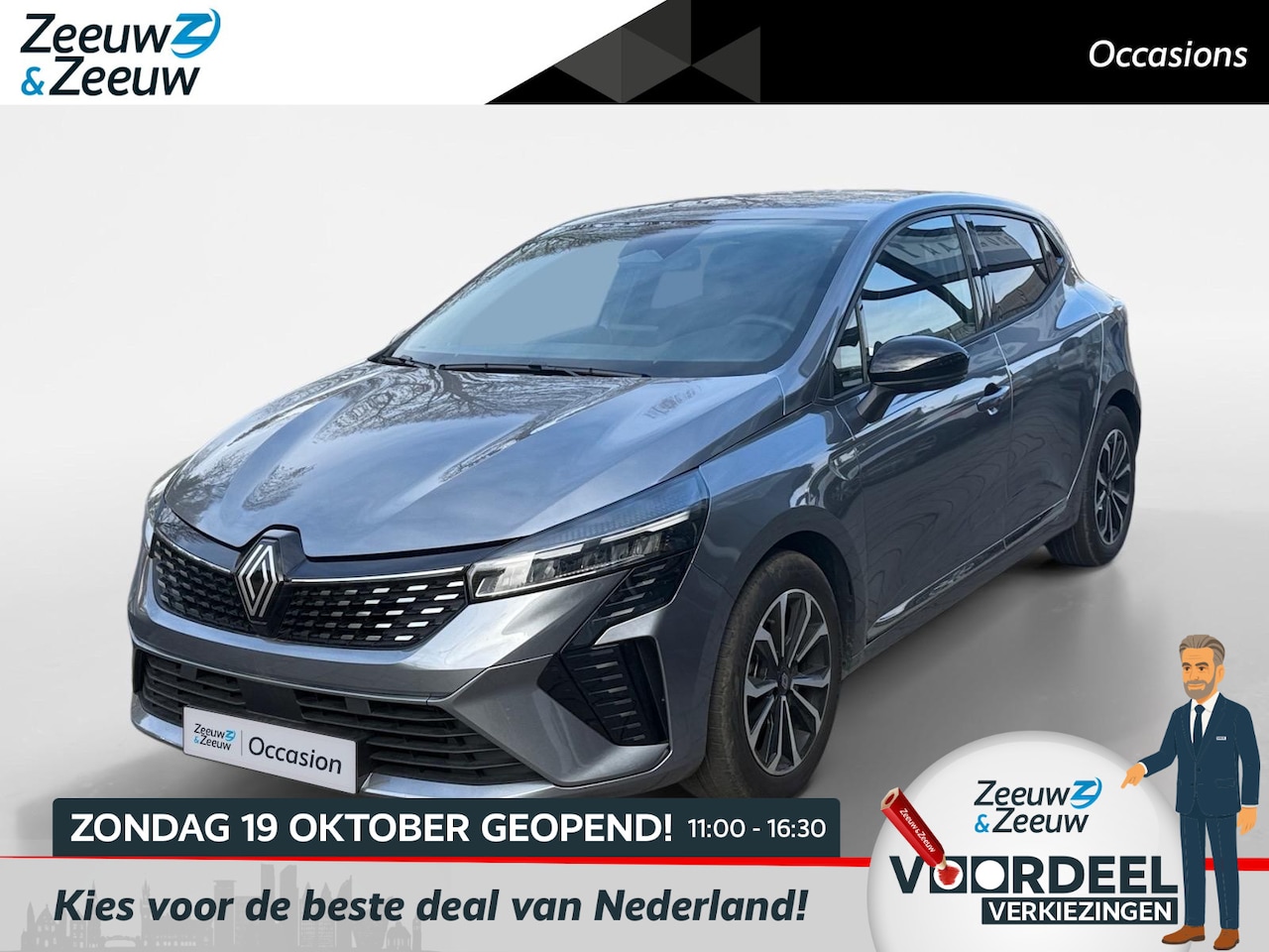 Renault Clio - 1.0 TCe 90 GPF techno NAVI AIRCO CAMERA PARKEERSENSOREN CRUISE CONTROLE APPLE CARPLAY ANDR - AutoWereld.nl