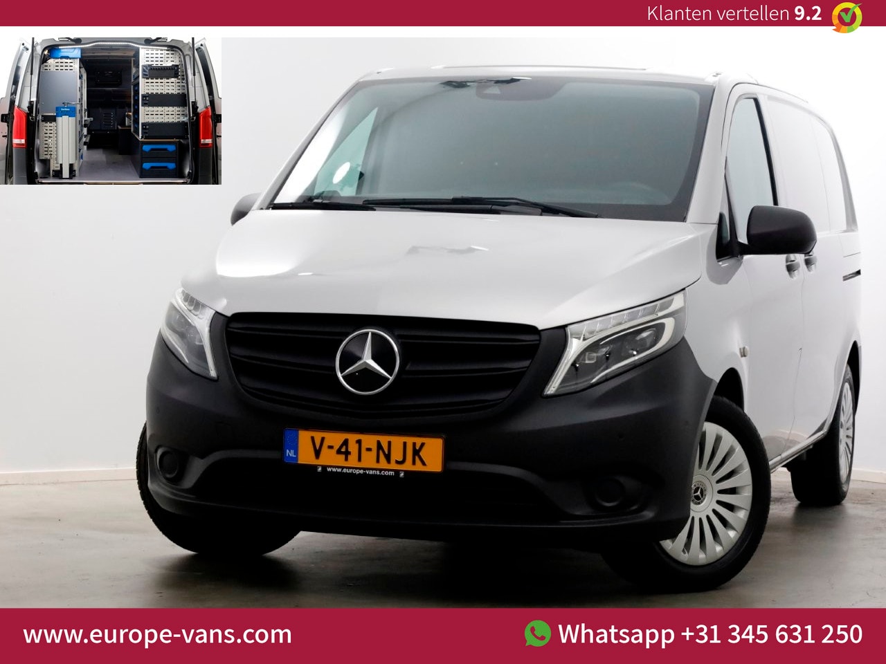 Mercedes-Benz Vito - 114 CDI 136pk Compact 9G Automaat 2x Schuifdeur/LED/Camera/Inrichting 07-2022 - AutoWereld.nl