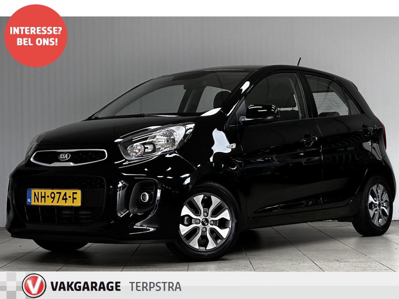 Kia Picanto - 1.0 CVVT EconomyPlusLine/ 14''LMV/ Camera/ Airco/ Navi/ Bluetooth/ Multi.LEDER.Stuur/ Elek - AutoWereld.nl