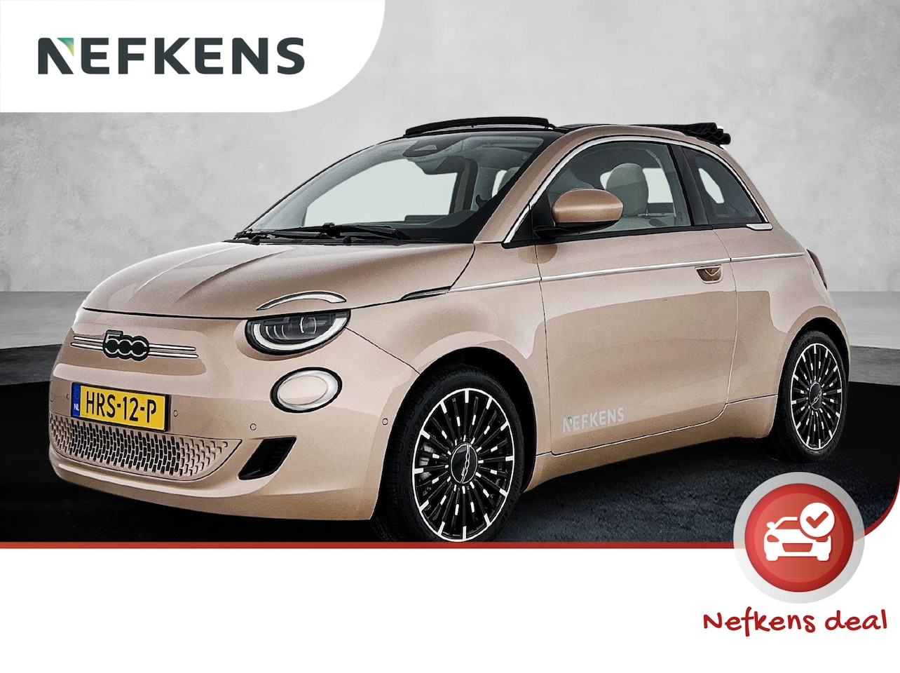 Fiat 500 C - La Prima 42 kWh 118pk Automaat | Navigatie | Soft Top | Achteruitrijcamera | Kunstlederen - AutoWereld.nl