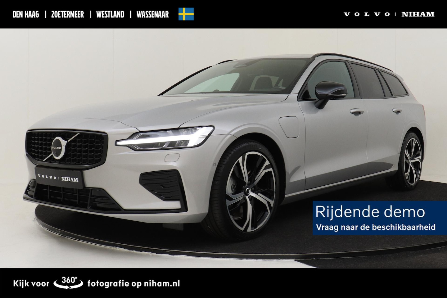 Volvo V60 - T6 RECHARGE AWD ULTRA DARK -PANO.DAK|360°CAM|BOWERS&WILKINS|19"|HEAD-UP DISP. - AutoWereld.nl