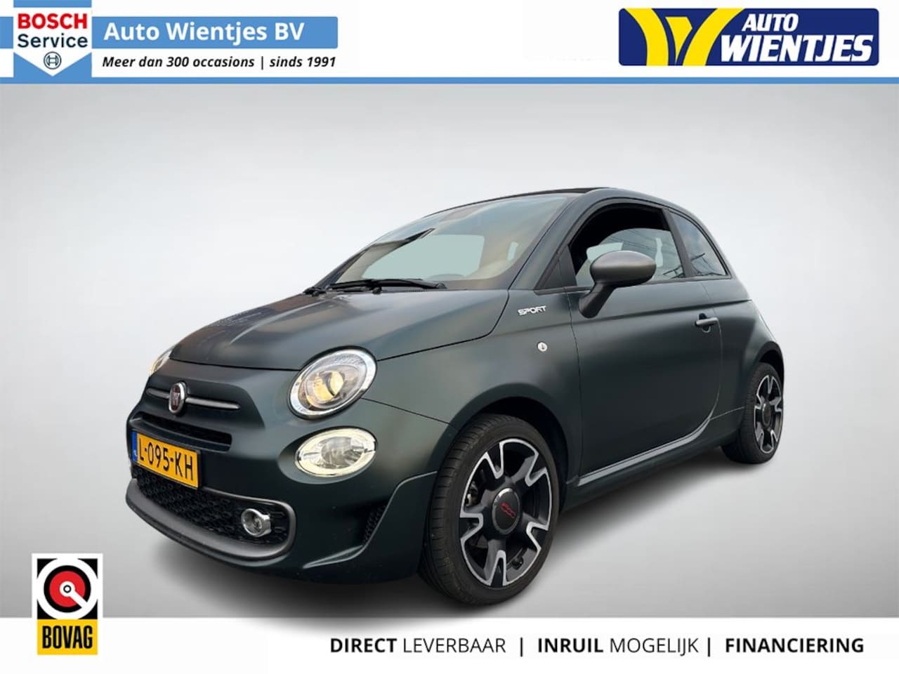Fiat 500 C - 1.0 Hybrid Sport | Airco-Ecc | Navi | Leer - AutoWereld.nl