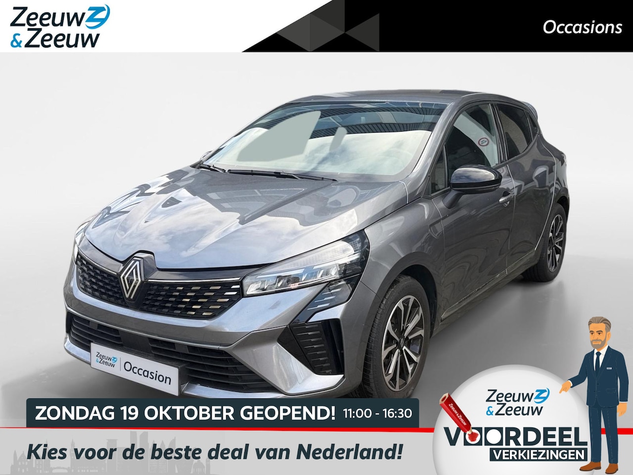 Renault Clio - 1.6 E-Tech Full Hybrid 145 techno AIRCO NAVIGATIE APPLE CARPLAY/ANDROID AUTO CRUISE CONTRO - AutoWereld.nl