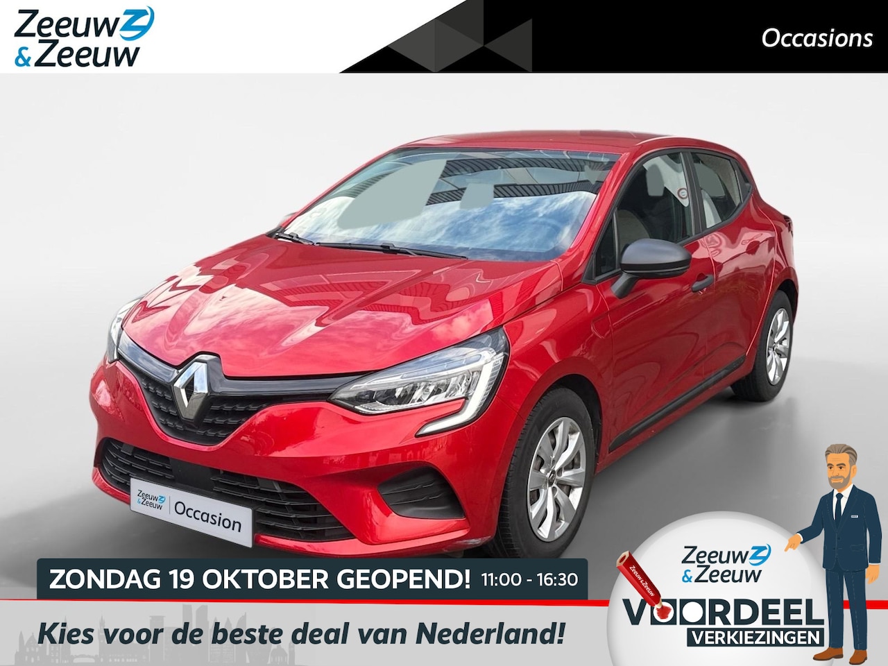 Renault Clio - 1.0 TCe Life AIRCO BLUETOOTH CRUISE CONTROL NETTE AUTO - AutoWereld.nl