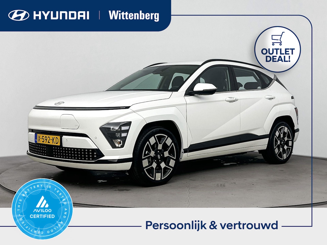 Hyundai Kona Electric - COMFORT LIMITED 65.4 kWh | OUTLETDEAL! | SoH 99%! | WARMTEPOMP | 514 km RANGE! | CLIMA | C - AutoWereld.nl