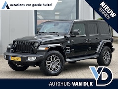 Jeep Wrangler Unlimited - 4xe 380 Sahara | Leder/Cruise Adaptief/Stuur-/Stoelverw./Trekhaak