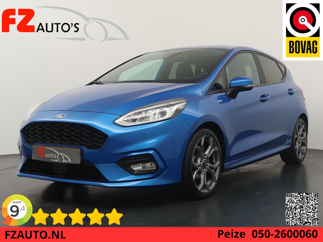 Ford Fiesta - 1.0 EcoBoost ST-Line - Navigatie - Climate Control - Parkeersensoren - Lichtmetalen velgen - AutoWereld.nl