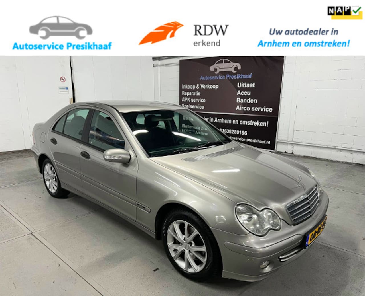 Mercedes-Benz C-klasse - 180 K. Classic ECC / NAP / NAVIGATIE - AutoWereld.nl
