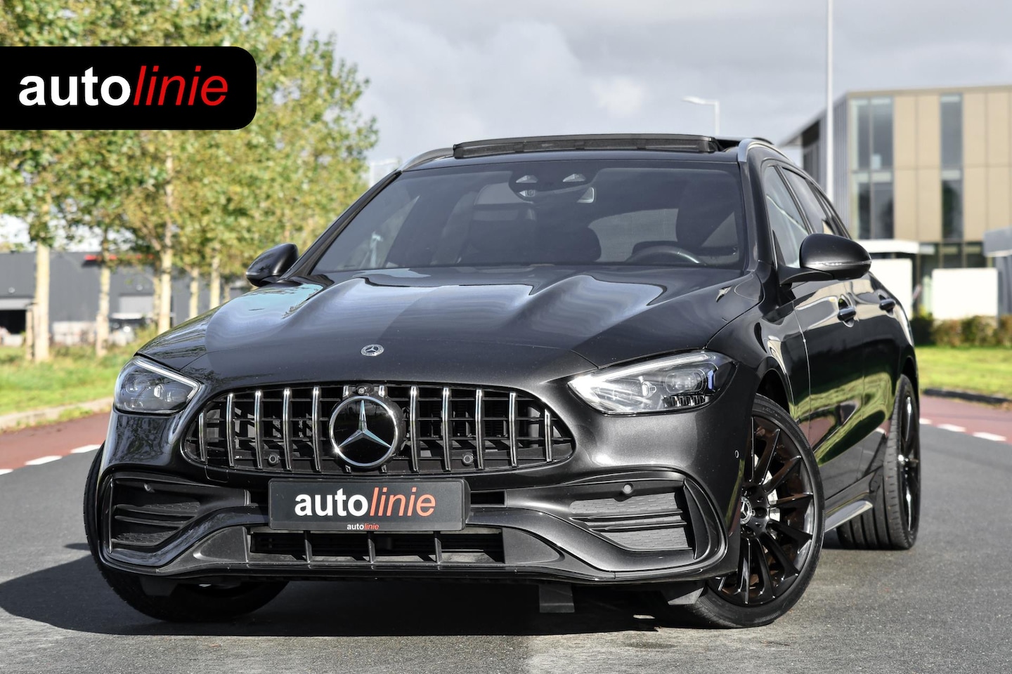 Mercedes-Benz C-klasse Estate - 300 e AMG Premium Plus. Pano, Memory, Distro+, HUD, 360 3D, Trekh, Burm, Keyless, Digital, - AutoWereld.nl