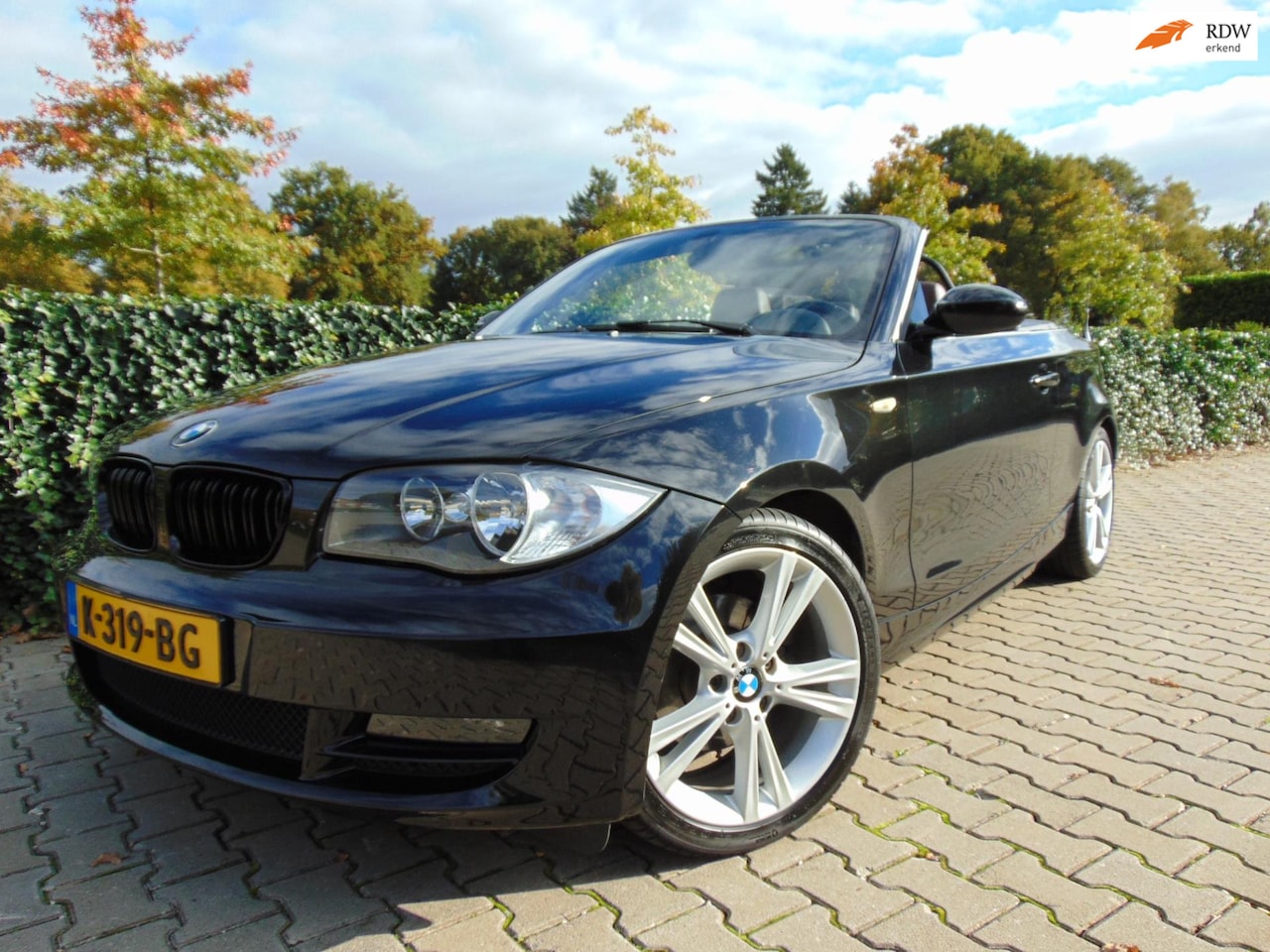 BMW 1-serie Cabrio - 125i High Executive Sport , Dealer Onderhouden , 6 Bak , Clima / Cruise / Leder / Elec.Pak - AutoWereld.nl