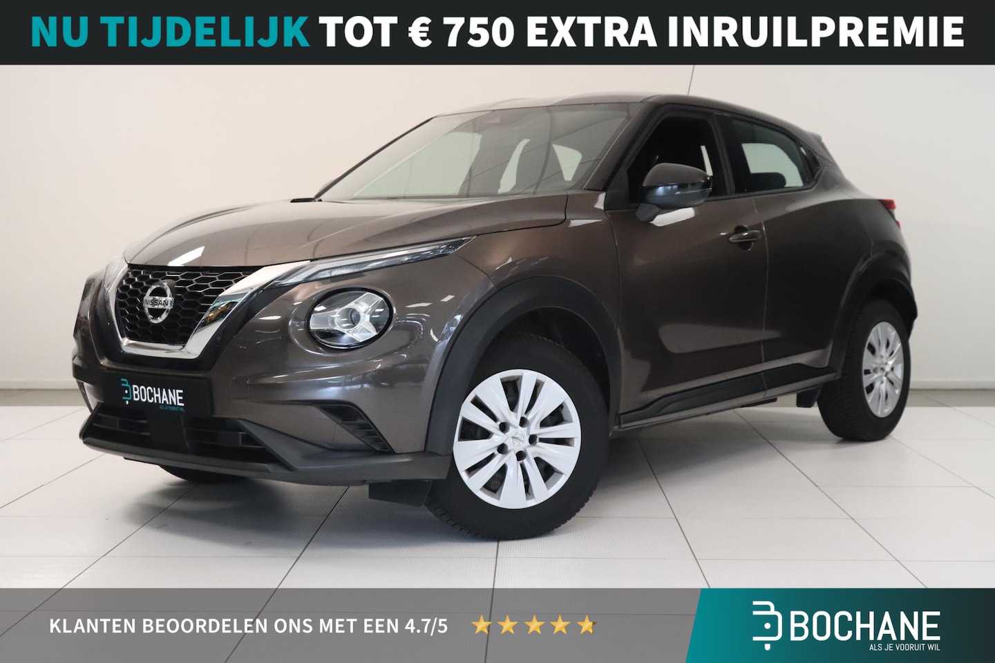 Nissan Juke - 1.0 DIG-T Visia | Airco | Bluetooth | LED | DAB | Cruise control | All season banden | - AutoWereld.nl