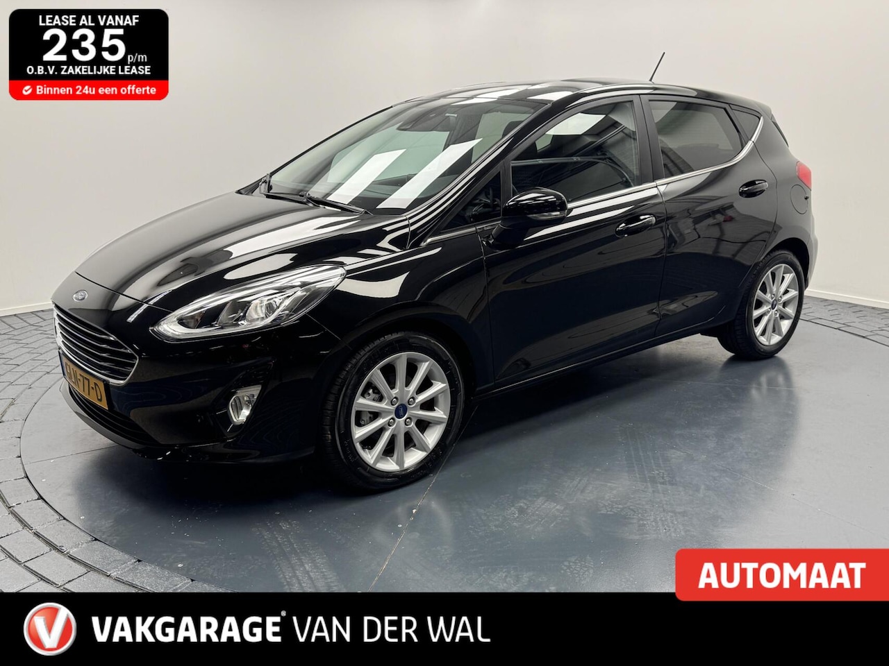 Ford Fiesta - 1.0i EcoBoost Titanium Automaat-Navigatie-Cr.contr-Clima-Parkeersensoren-Lm16''velgen - AutoWereld.nl