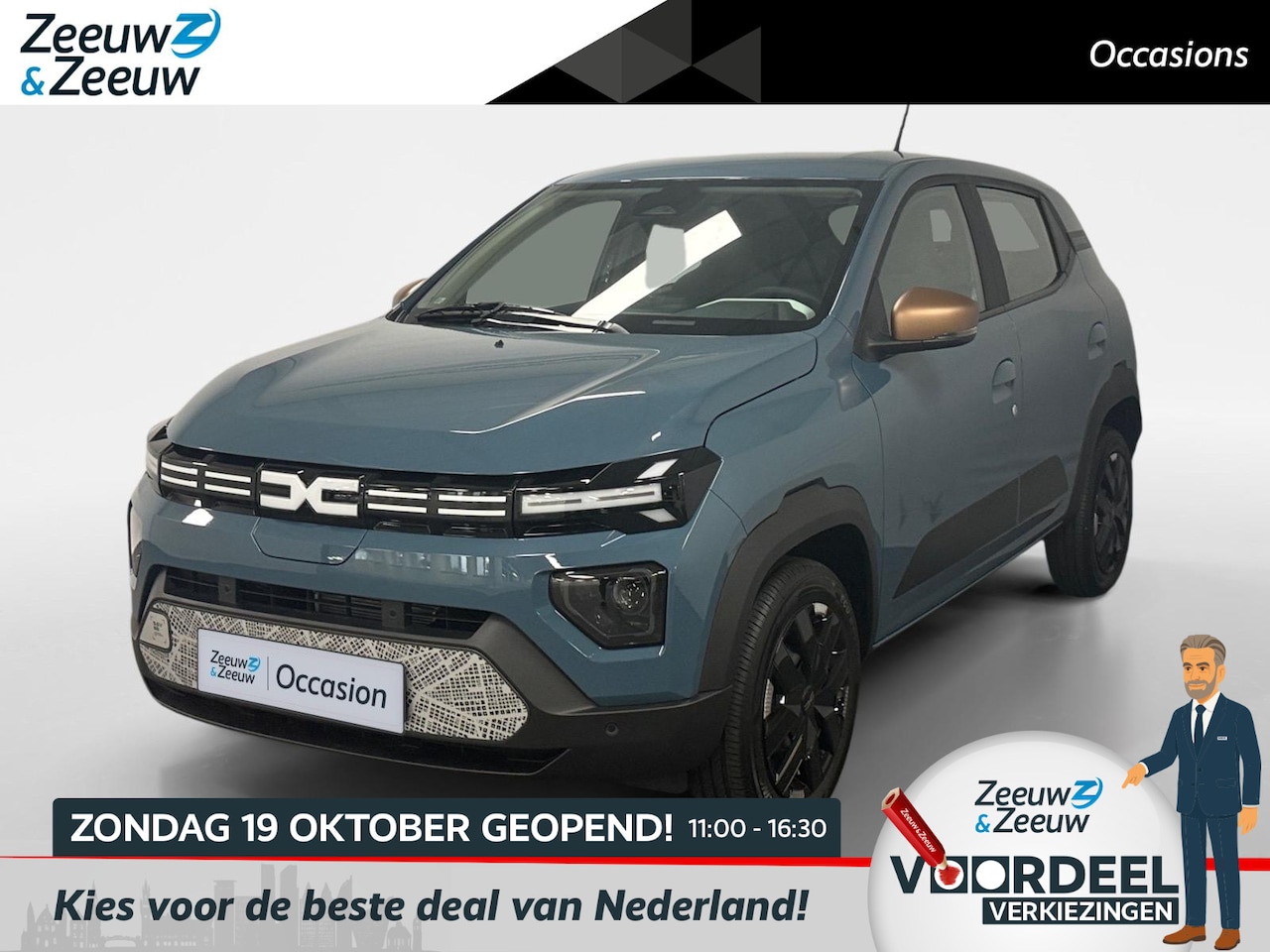 Dacia Spring - Extreme 65 26.8 kWh AIRCO NAVIGATIE APPLE CARPLAY/ANDROID AUTO CRUISE CONTROL ACHTERRUIT R - AutoWereld.nl