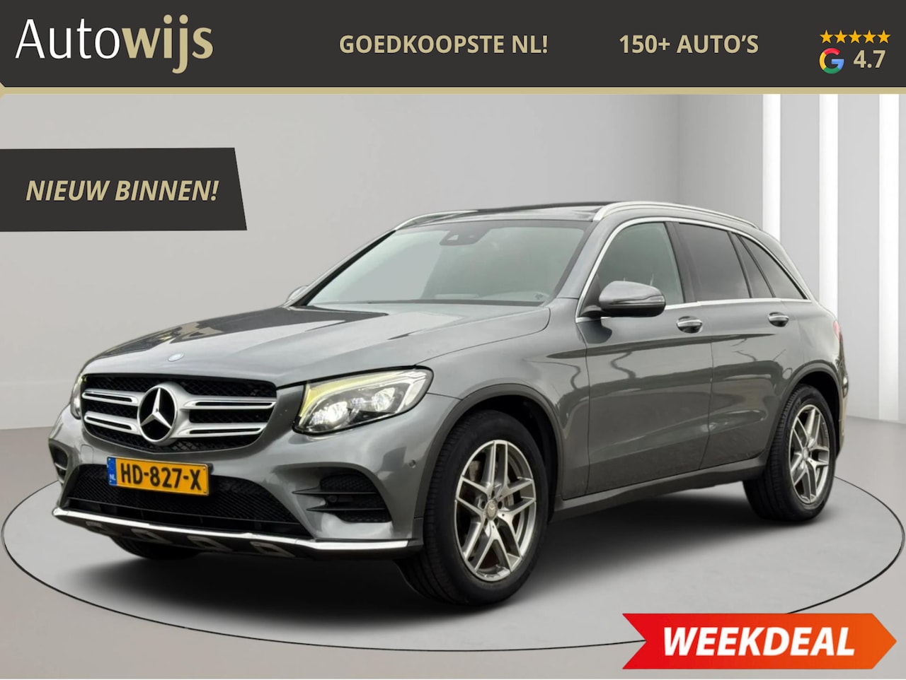 Mercedes-Benz GLC-klasse - 250 4MATIC Ambition|AMG|CAMERA|Trekhaak|PANO|Burmester| - AutoWereld.nl
