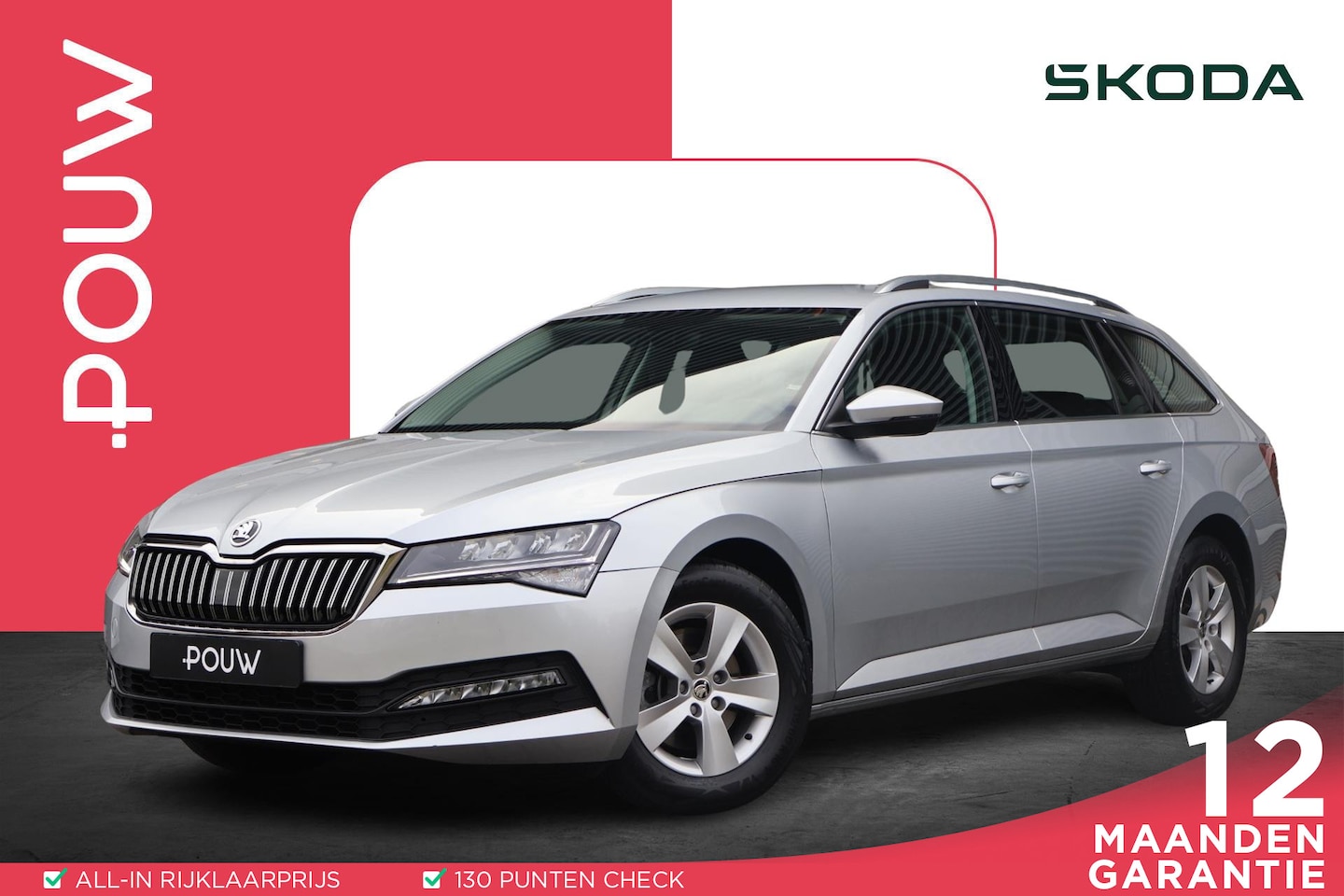 Skoda Superb Combi - 1.5 TSI 150pk ACT Business Edition | Navi |Applecarplay/ Android auto - AutoWereld.nl