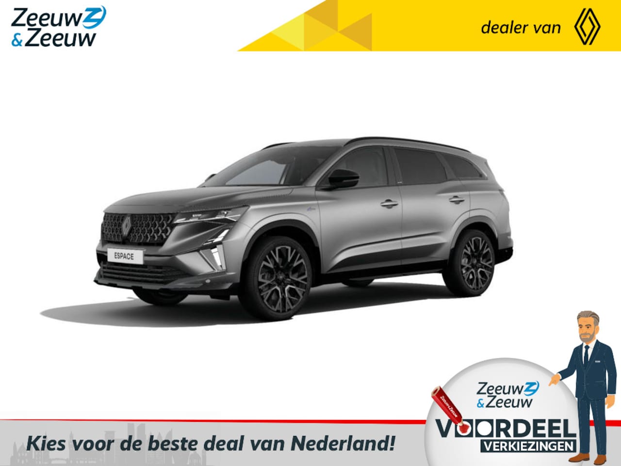 Renault Espace - E-Tech full hybrid 200 esprit Alpine 7p. Nieuw model | Nu te bestellen met € 2000,- kortin - AutoWereld.nl