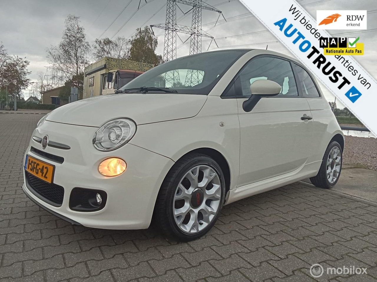 Fiat 500 - 0.9 TwinAir 500 Sport/automaat/airco/leder - AutoWereld.nl