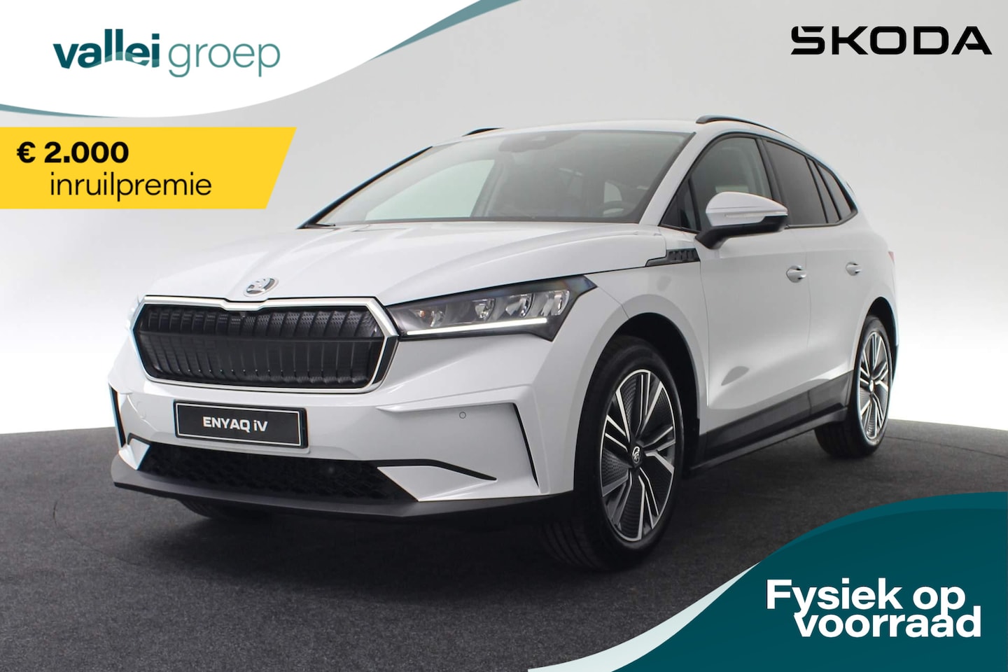 Skoda Enyaq iV - Selection Elektromotor 132 kW / 180 pk SUV | € 4.519,- VOORRAADVOORDEEL!!! | 20" Inch Velg - AutoWereld.nl