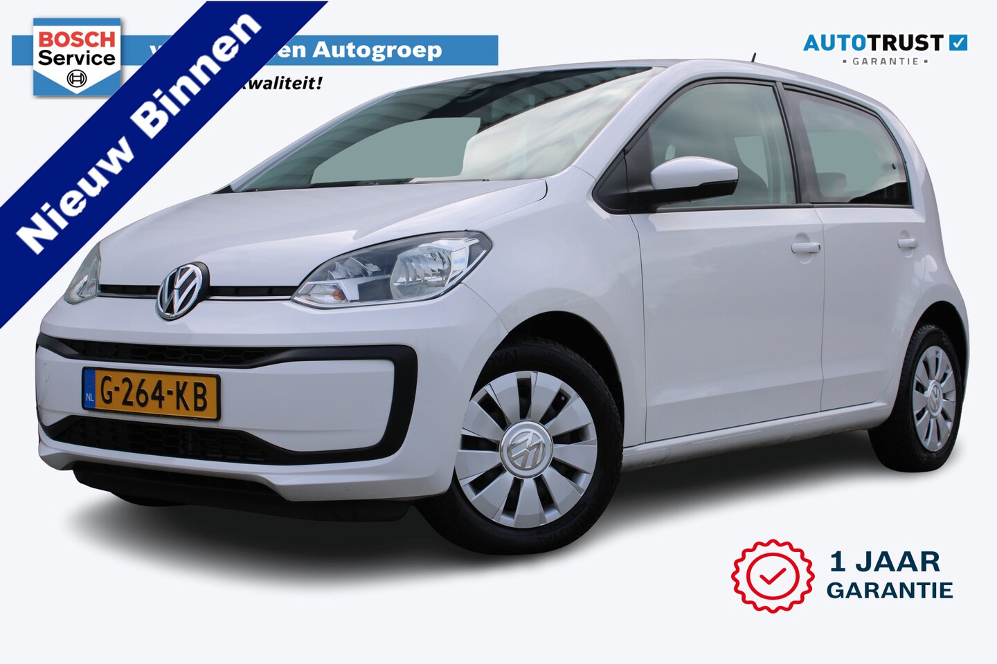 Volkswagen Up! - 1.0 BMT move up! | Incl. 12 maanden garantie | DAB radio | Airco | Bluetooth | Elektrische - AutoWereld.nl