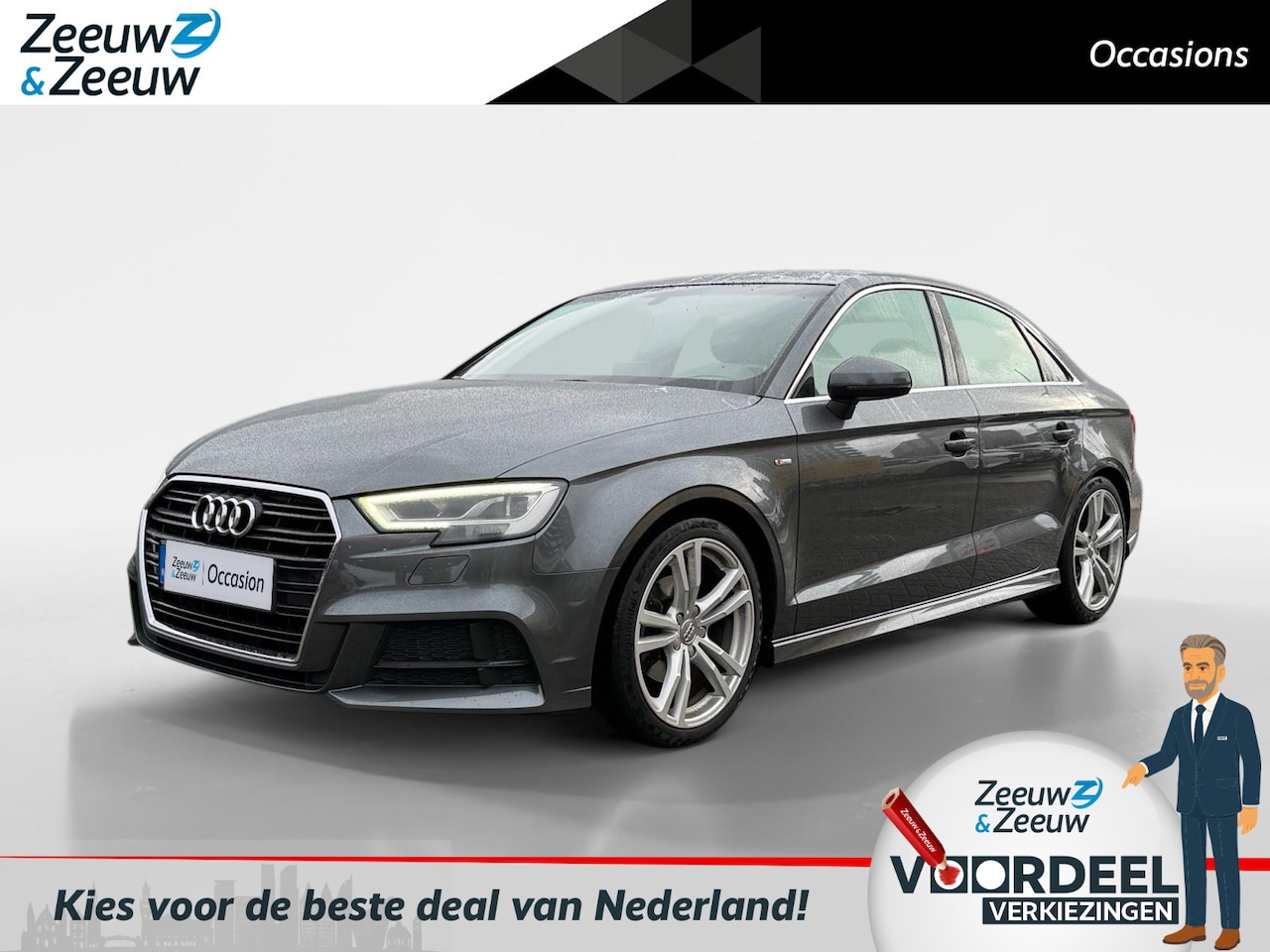 Audi A3 Limousine - 1.4 TFSI CoD Sport S Line Edition | Afneembare trekhaak | Sport onderstel | LED | Navigati - AutoWereld.nl