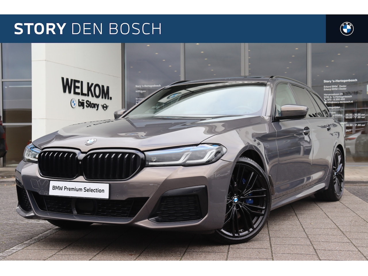 BMW 5-serie Touring - 530i High Executive M Sport Automaat / Panoramadak / Trekhaak / Laserlight / Parking Assis - AutoWereld.nl