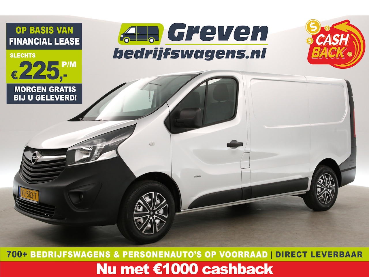 Opel Vivaro - 1.6 CDTI L1H1 | MARGE | Airco | Cruise | 3-Ztis | Camera | Navigatie | Trekh. | Parkeersen - AutoWereld.nl