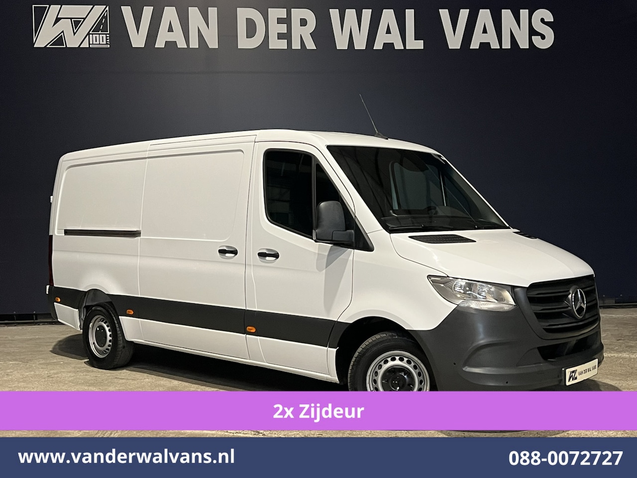 Mercedes-Benz Sprinter - 316 CDI 164pk 3500kg Trekhaak L2H1 Euro6 Airco | 2x zijdeur | Camera | Navigatie | Apple C - AutoWereld.nl