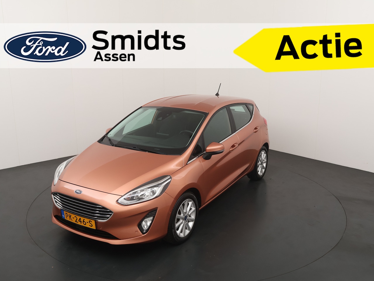 Ford Fiesta - EcoBoost 100 pk Titanium | Camera | B&O | Voorruitverw. | Adapt. Cruise | 1e eig. | 100% d - AutoWereld.nl